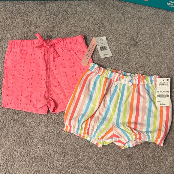 First Impressions Other - First Impressions Striped Baby Shorts Set - Multicolor